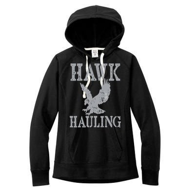 Funny Hawk Hauling Nerd Geek Top Women's Fleece Hoodie