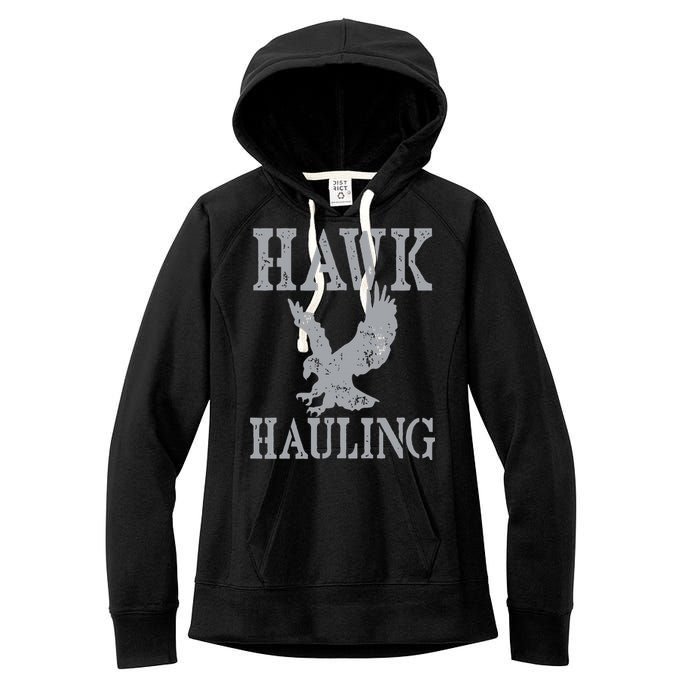 Funny Hawk Hauling Nerd Geek Top Women's Fleece Hoodie