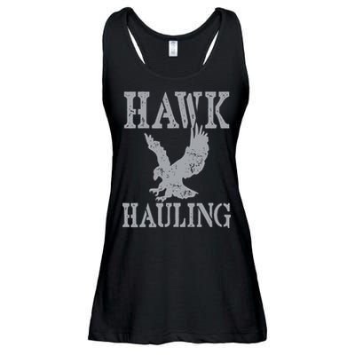 Funny Hawk Hauling Nerd Geek Top Ladies Essential Flowy Tank