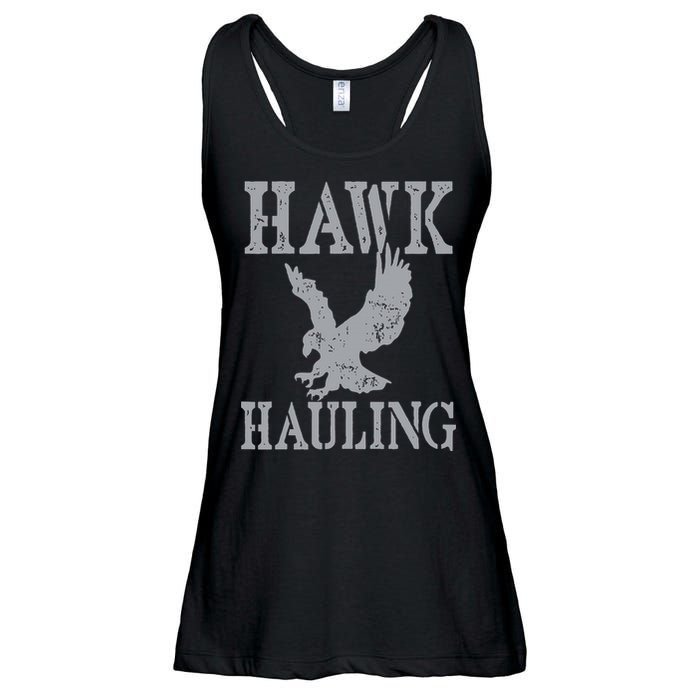 Funny Hawk Hauling Nerd Geek Top Ladies Essential Flowy Tank