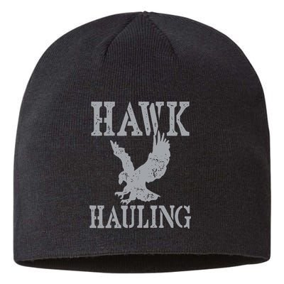 Funny Hawk Hauling Nerd Geek Top Sustainable Beanie