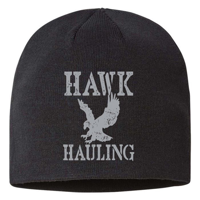 Funny Hawk Hauling Nerd Geek Top Sustainable Beanie