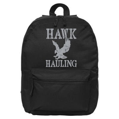 Funny Hawk Hauling Nerd Geek Top 16 in Basic Backpack