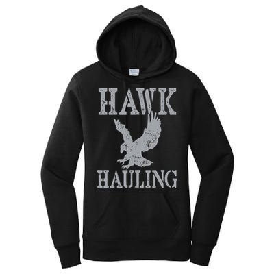 Funny Hawk Hauling Nerd Geek Top Women's Pullover Hoodie