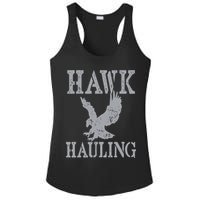 Funny Hawk Hauling Nerd Geek Top Ladies PosiCharge Competitor Racerback Tank