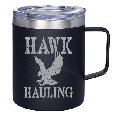 Funny Hawk Hauling Nerd Geek Top 12oz Stainless Steel Coffee Mug