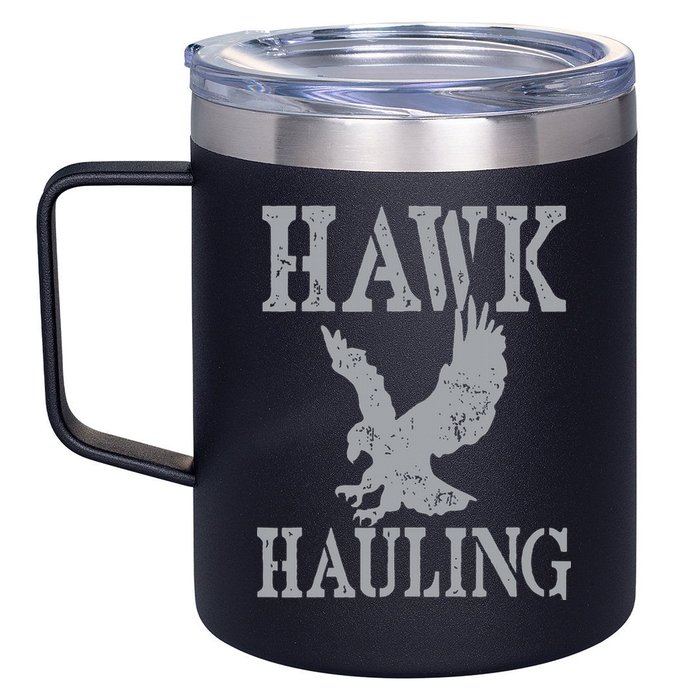 Funny Hawk Hauling Nerd Geek Top 12oz Stainless Steel Coffee Mug