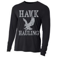 Funny Hawk Hauling Nerd Geek Top Cooling Performance Long Sleeve Crew