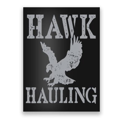 Funny Hawk Hauling Nerd Geek Top Poster