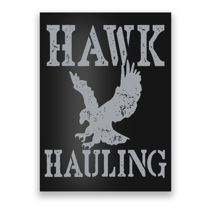 Funny Hawk Hauling Nerd Geek Top Poster