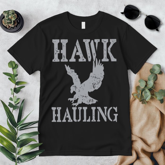 Funny Hawk Hauling Nerd Geek Top Premium T-Shirt