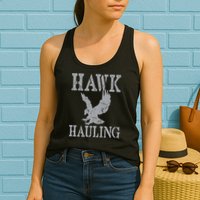 Funny Hawk Hauling Nerd Geek Top Womens Tank Top