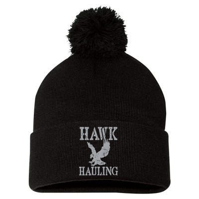 Funny Hawk Hauling Nerd Geek Top Pom Pom 12in Knit Beanie