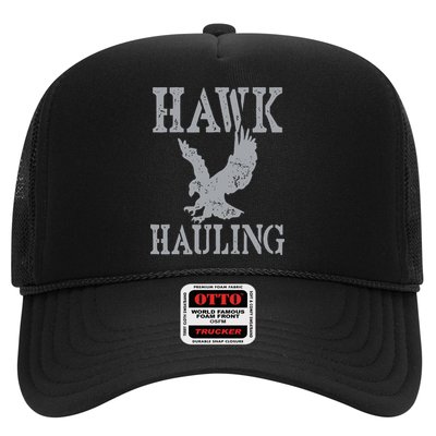 Funny Hawk Hauling Nerd Geek Top Trucker Hat