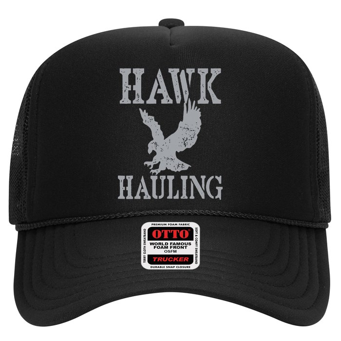 Funny Hawk Hauling Nerd Geek Top Trucker Hat
