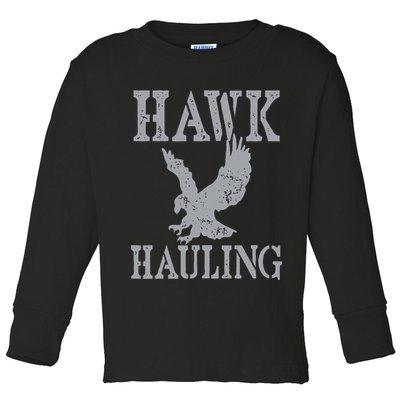 Funny Hawk Hauling Nerd Geek Top Toddler Long Sleeve Shirt