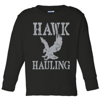 Funny Hawk Hauling Nerd Geek Top Toddler Long Sleeve Shirt