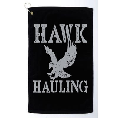 Funny Hawk Hauling Nerd Geek Top Golf Towel