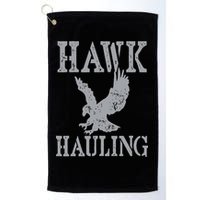 Funny Hawk Hauling Nerd Geek Top Golf Towel
