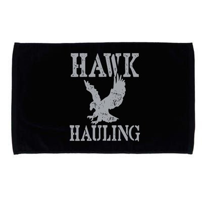 Funny Hawk Hauling Nerd Geek Top Microfiber Hand Towel
