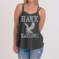 Funny Hawk Hauling Nerd Geek Top Women's Strappy Tank