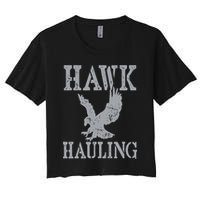 Funny Hawk Hauling Nerd Geek Top Crop Top