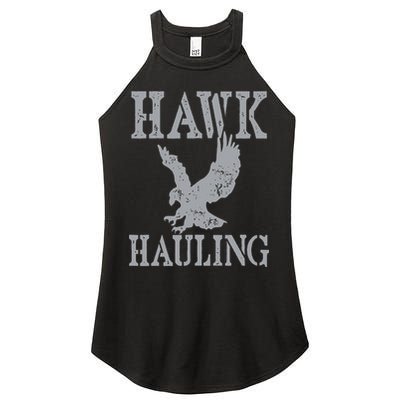 Funny Hawk Hauling Nerd Geek Top Women's Perfect Tri Rocker Tank