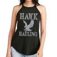 Funny Hawk Hauling Nerd Geek Top Women's Perfect Tri Rocker Tank