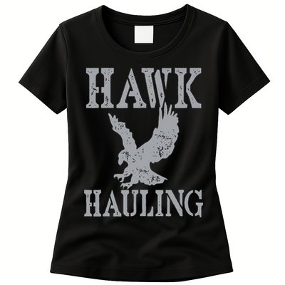 Funny Hawk Hauling Nerd Geek Top Womens T-Shirt