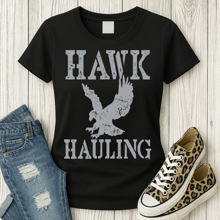 Funny Hawk Hauling Nerd Geek Top Womens T-Shirt