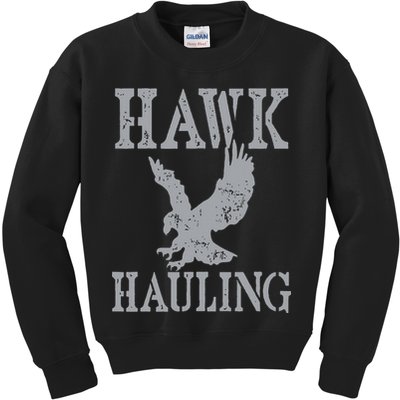 Funny Hawk Hauling Nerd Geek Top Kids Sweatshirt