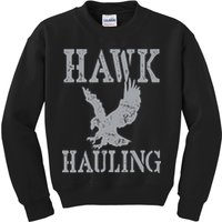 Funny Hawk Hauling Nerd Geek Top Kids Sweatshirt