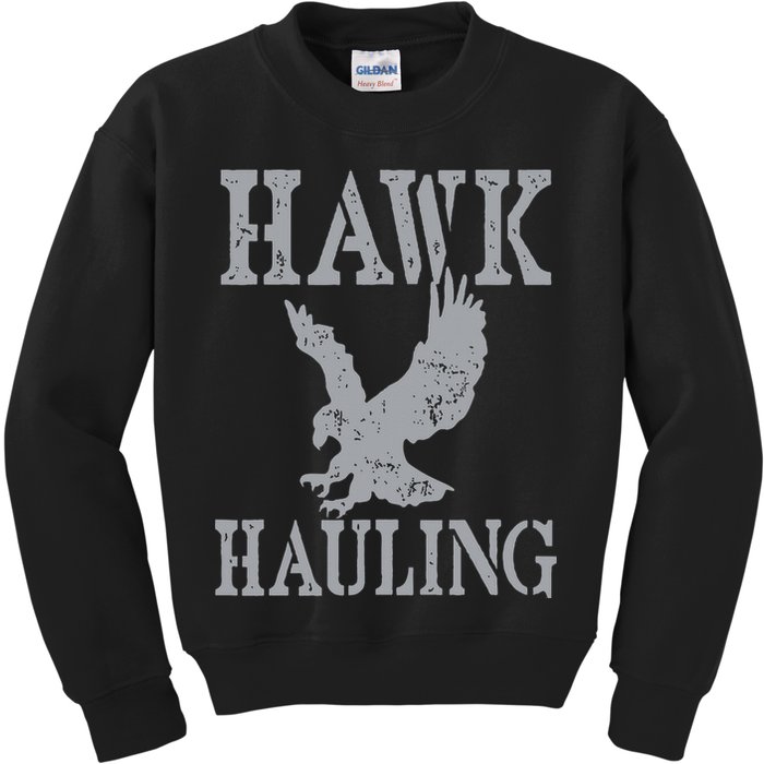 Funny Hawk Hauling Nerd Geek Top Kids Sweatshirt
