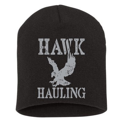 Funny Hawk Hauling Nerd Geek Top Short Acrylic Beanie