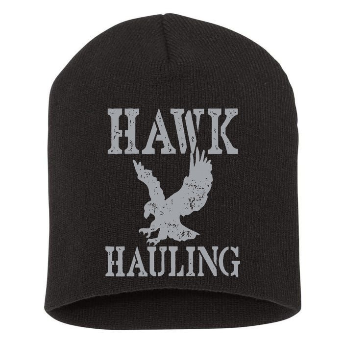 Funny Hawk Hauling Nerd Geek Top Short Acrylic Beanie