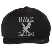 Funny Hawk Hauling Nerd Geek Top Wool Snapback Cap