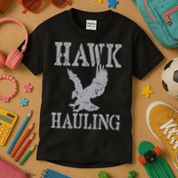 Funny Hawk Hauling Nerd Geek Top Kids T-Shirt