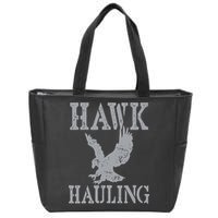 Funny Hawk Hauling Nerd Geek Top Zip Tote Bag