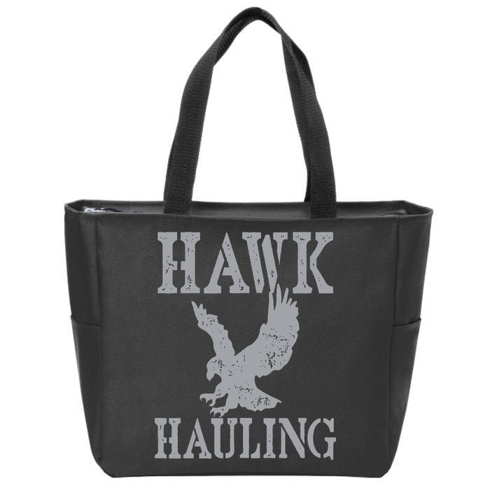 Funny Hawk Hauling Nerd Geek Top Zip Tote Bag