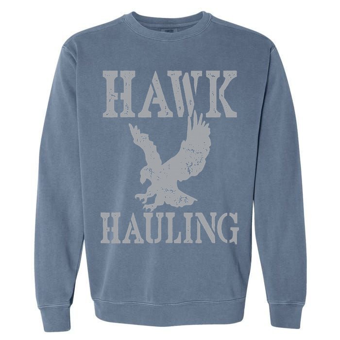 Funny Hawk Hauling Nerd Geek Top Garment-Dyed Sweatshirt