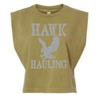 Funny Hawk Hauling Nerd Geek Top Garment-Dyed Women's Muscle Tee