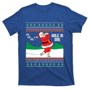 Funny Ho Ho Ho Ugly Santa Golf Christmas Jumper Great Gift T-Shirt