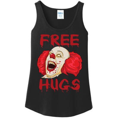 Free Hugs Halloween Evil Killer Scary Clown Horror Gift Ladies Essential Tank