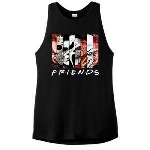 Friends Halloween Horror Squad Parody Ladies PosiCharge Tri-Blend Wicking Tank