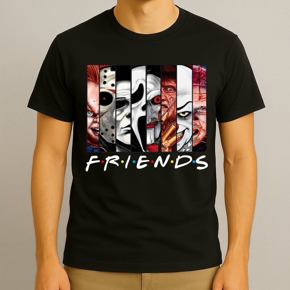 Friends Halloween Horror Squad Parody T-Shirt