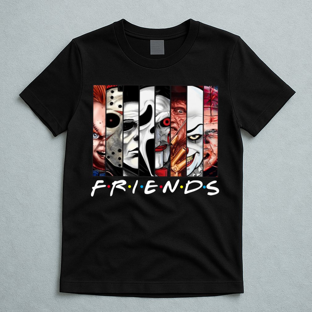 Friends Halloween Horror Squad Parody T-Shirt