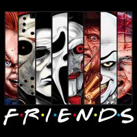 Friends Halloween Horror Squad Parody 7-Panel Snapback Hat