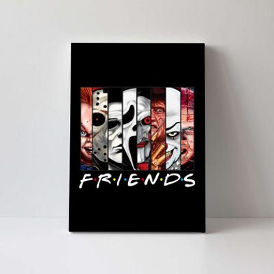 Friends Halloween Horror Squad Parody Canvas