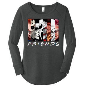 Friends Halloween Horror Squad Parody Women's Perfect Tri Tunic Long Sleeve Shirt