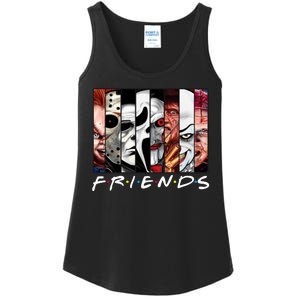 Friends Halloween Horror Squad Parody Ladies Essential Tank